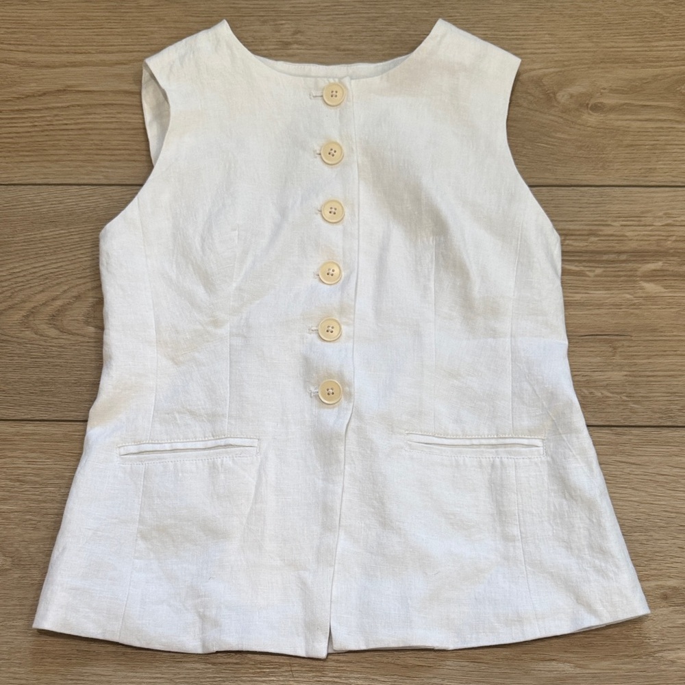 NWT J. Crew Cutaway Vest Top